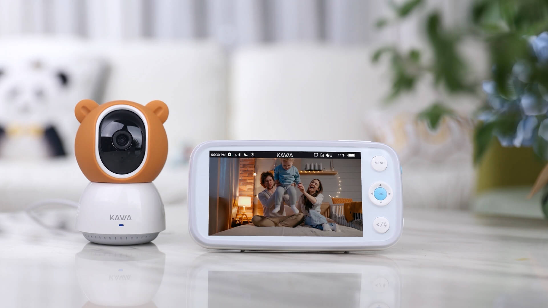 Baby Monitor S7 with Camera and Audio - 2K QHD 5 HD Display Video Bab –  KAWA Official Website