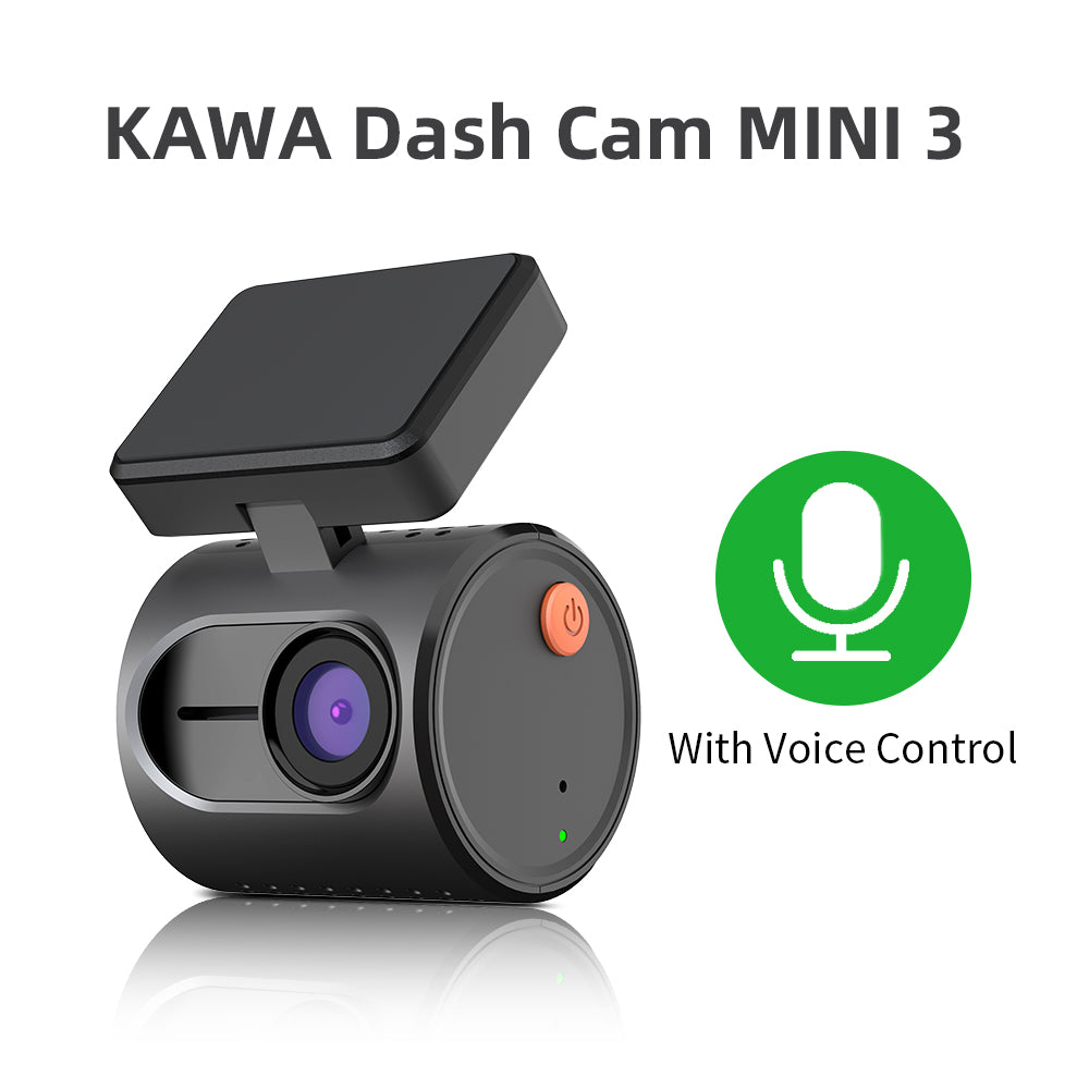 KAWA MINI 3 | 2024 New 2K Dash Cam | 1296P QHD | Voice Control | G-Sensor