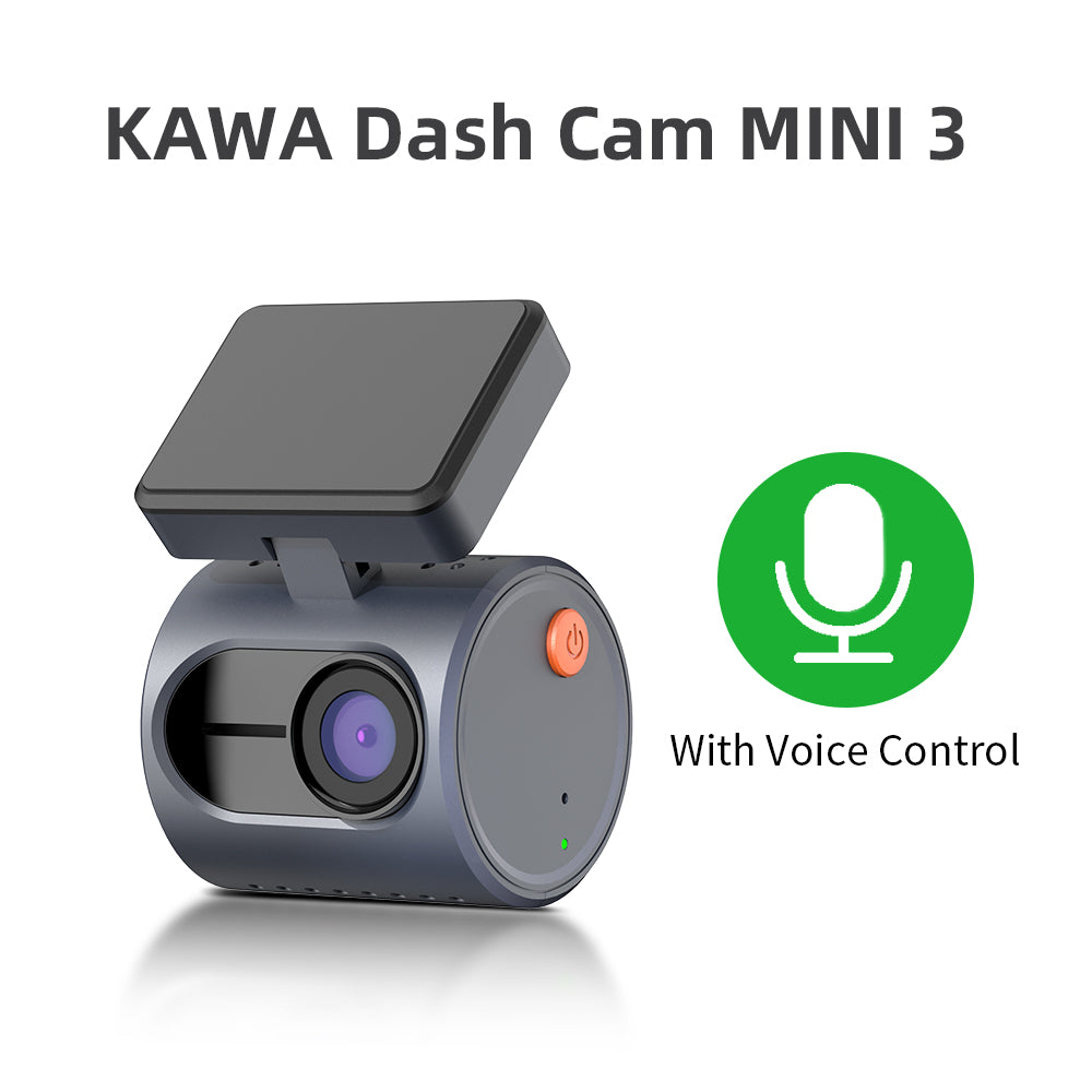 KAWA MINI 3 | 2024 New 2K Dash Cam | 1296P QHD | Voice Control | G-Sensor