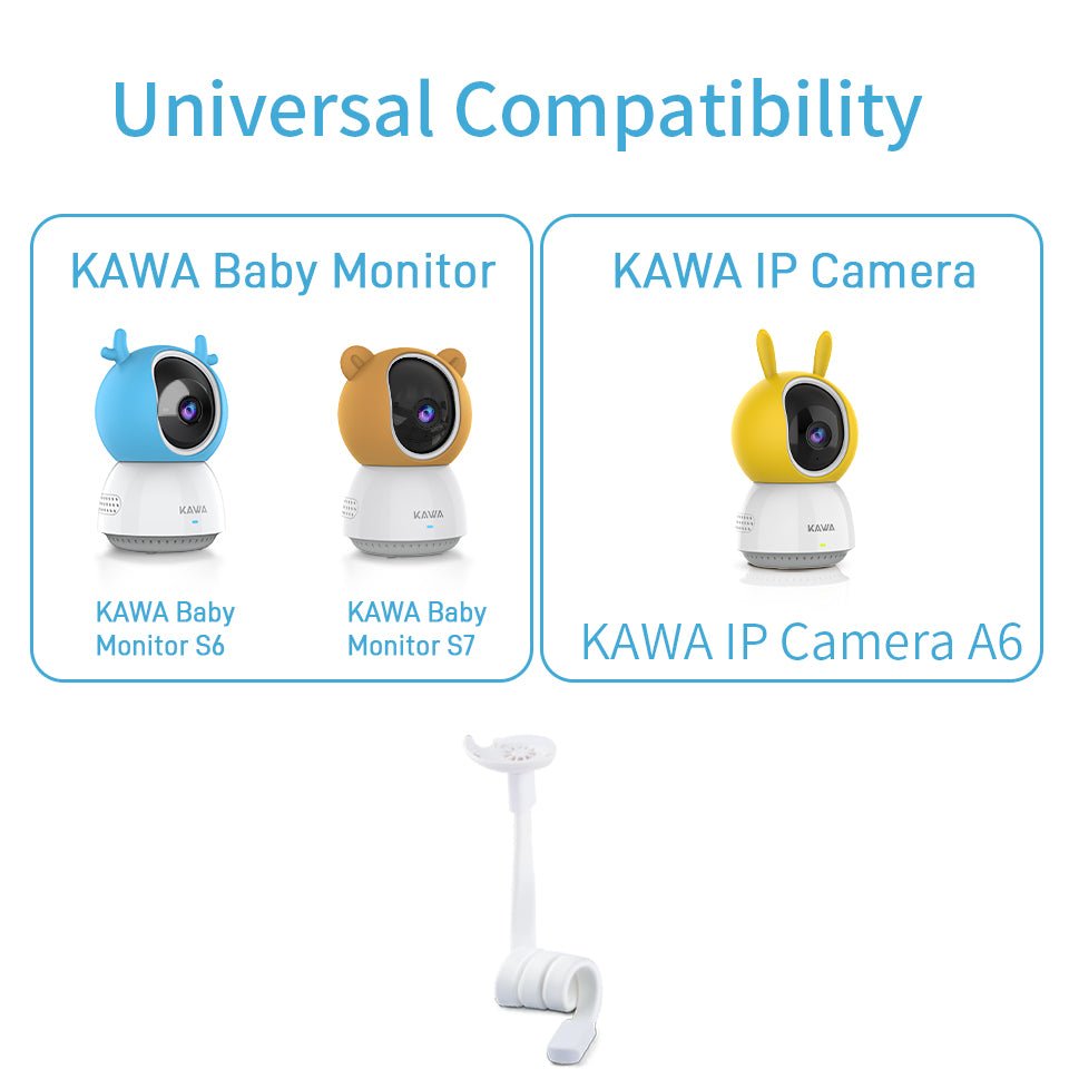 KAWA Baby Monitor Mount with Base Combo | (ZJ01) | Compatible with KAWA S5, S6, S7, A5, A6, A7