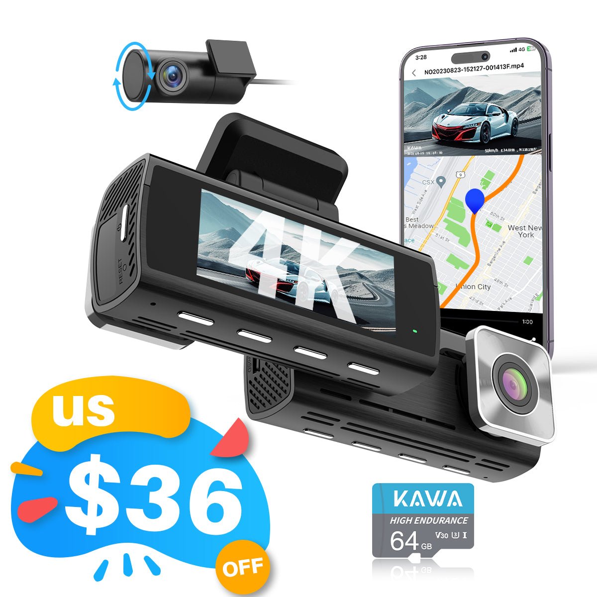 KAWA D10 Dash Camera