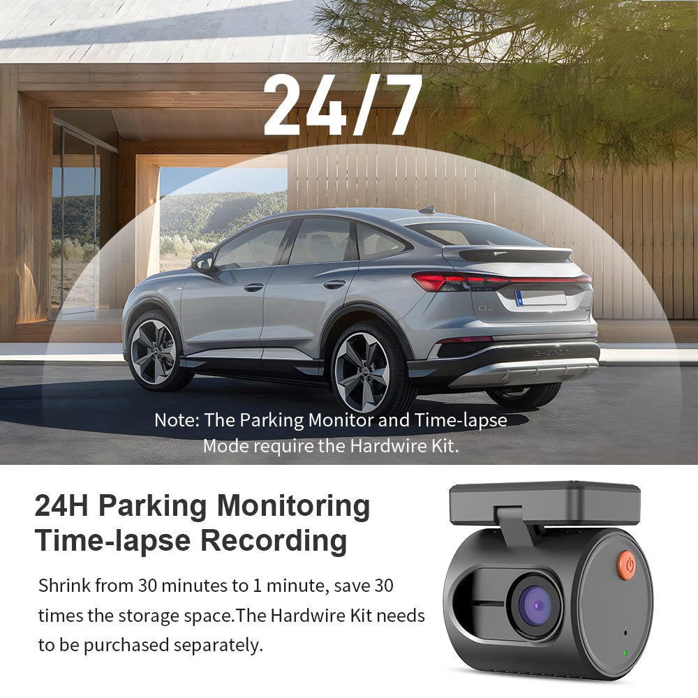 KAWA MINI 3 | 2024 New 2K Dash Cam | 1296P QHD | Voice Control | G-Sensor