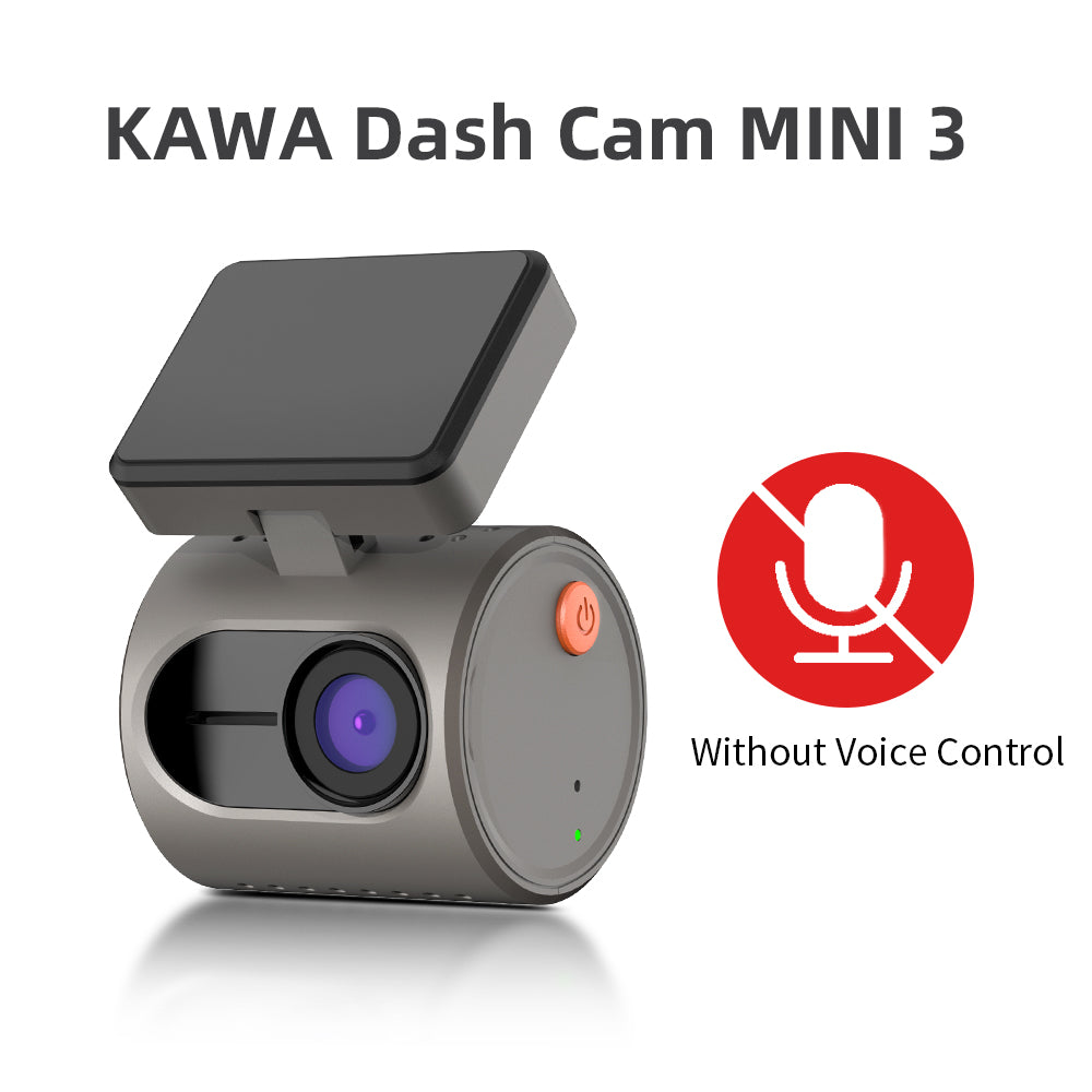 KAWA MINI 3 | 2024 New 2K Dash Cam | 1296P QHD | Voice Control | G-Sensor