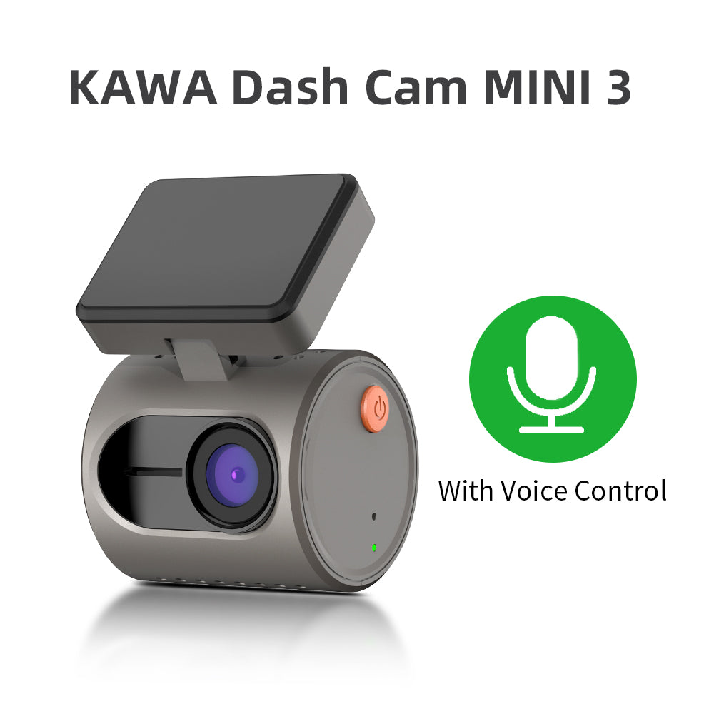 KAWA MINI 3 | 2024 New 2K Dash Cam | 1296P QHD | Voice Control | G-Sensor